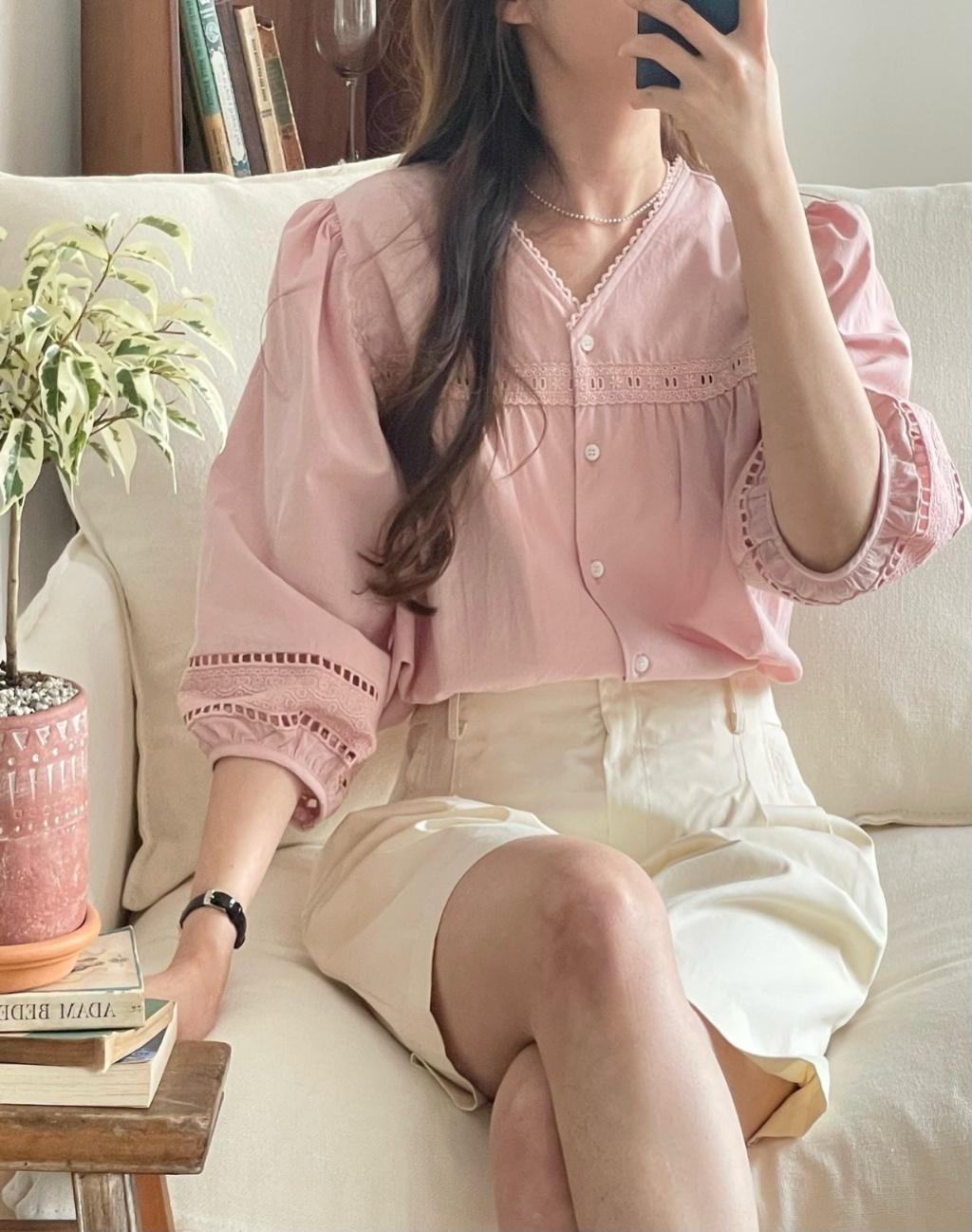 23P正韓夏季澎澎袖上衣