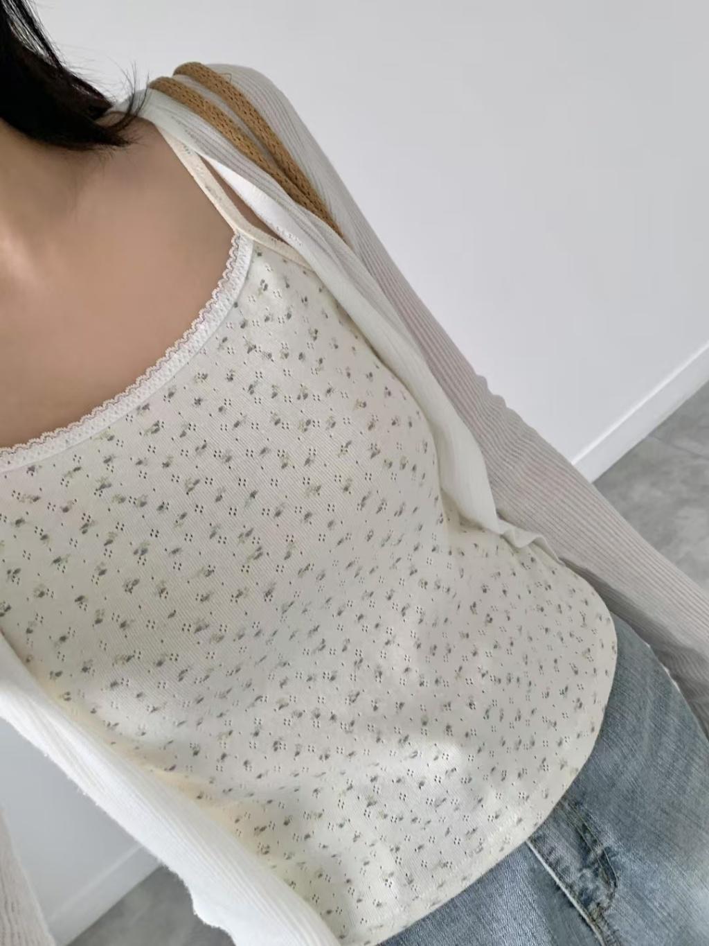 23P正韓夏季小花細肩背心