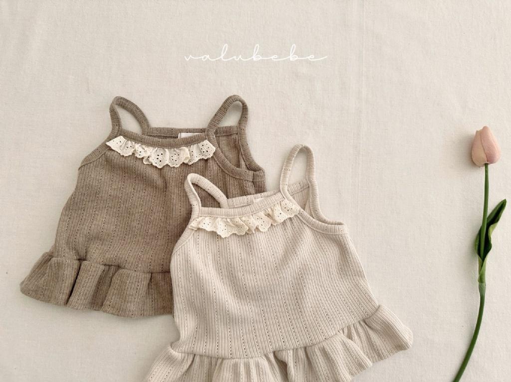 正韓Valubebe 23P 小背心微荷葉裙擺