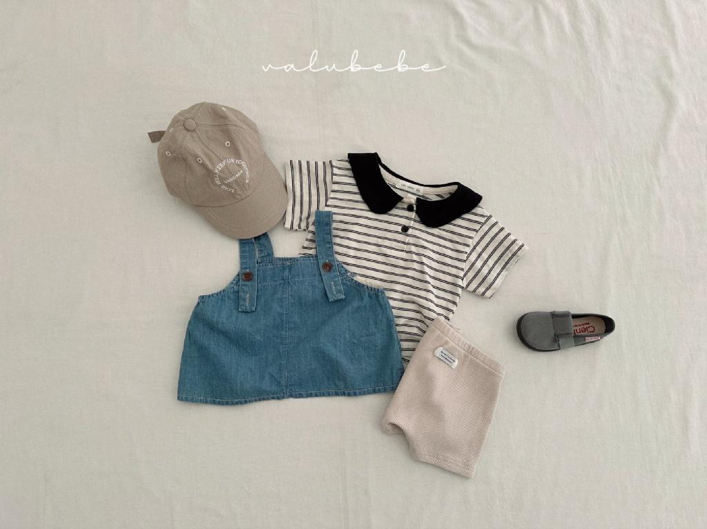 正韓Valubebe 23P條紋領子POLO衣