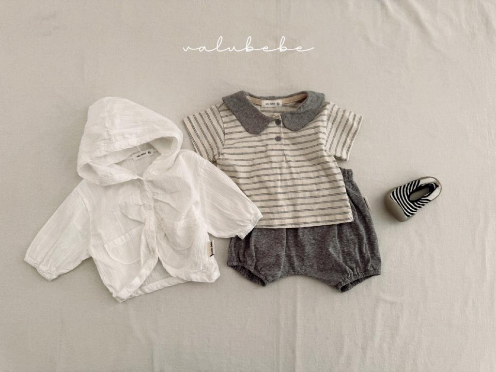 正韓Valubebe 23P條紋領子POLO衣