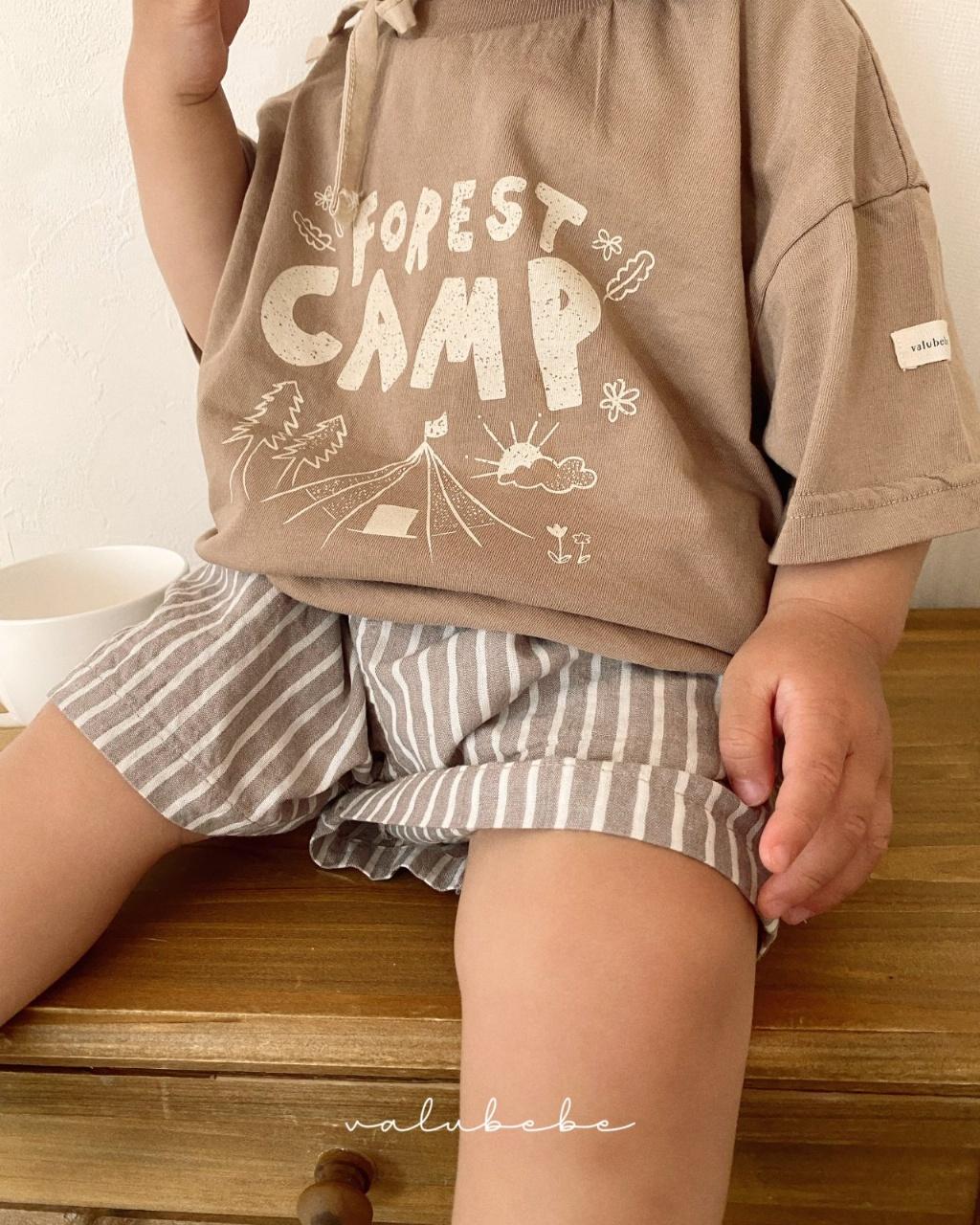 正韓Valubebe 23P綁帶條紋短褲