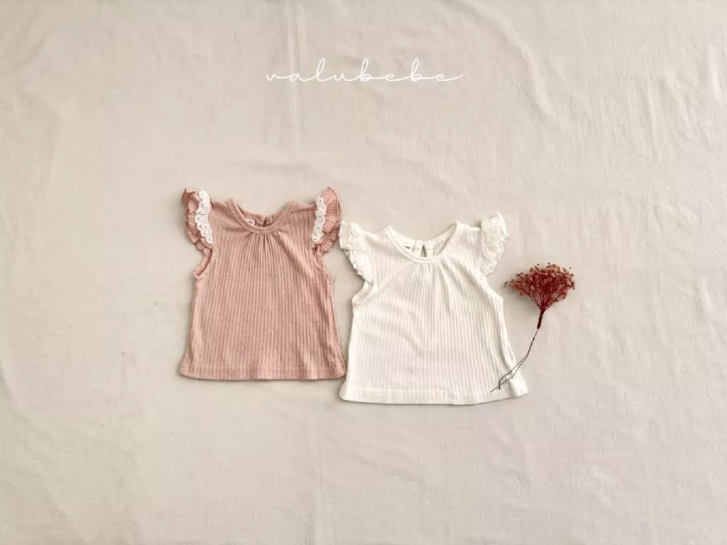 正韓Valubebe 23P直壓紋荷葉袖