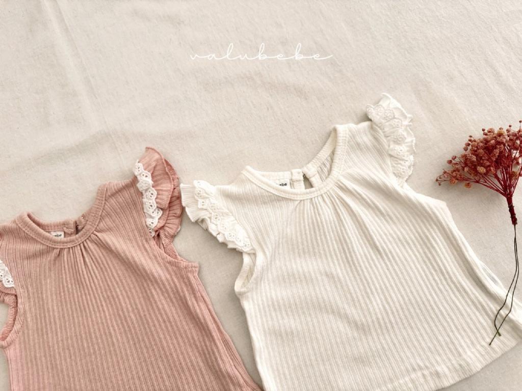正韓Valubebe 23P直壓紋荷葉袖