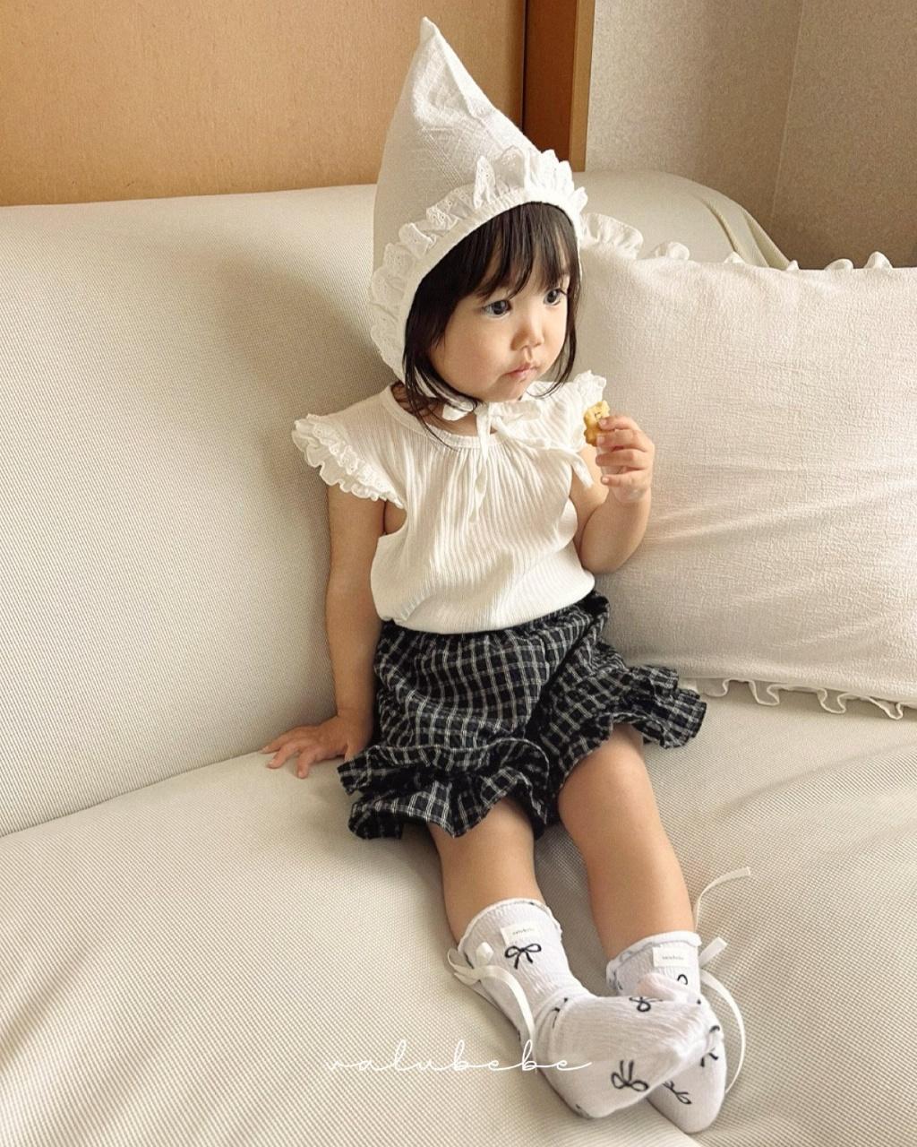正韓Valubebe 23P直壓紋荷葉袖