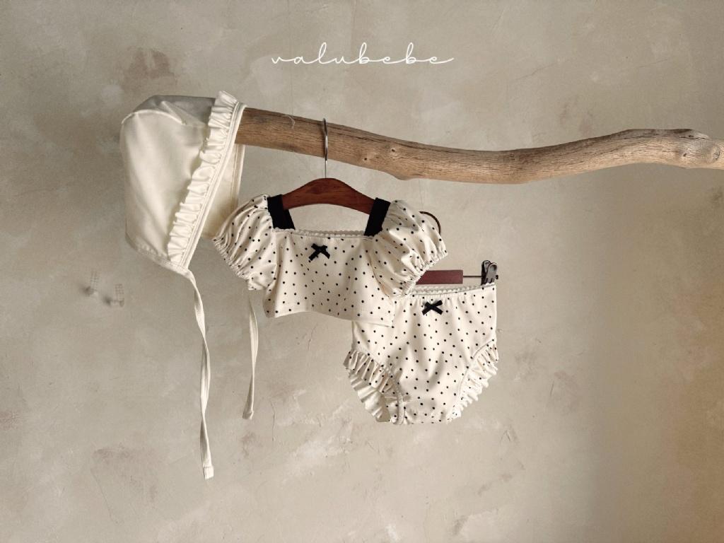 正韓Valubebe 23P荷葉游泳衣
