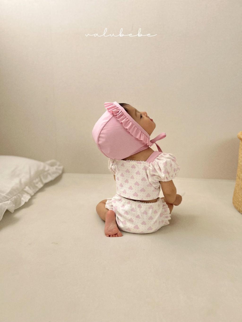 正韓Valubebe 23P荷葉游泳衣