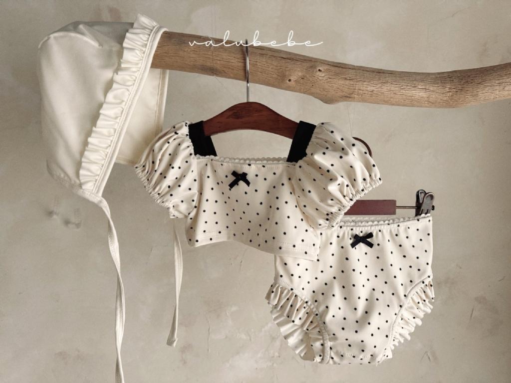 正韓Valubebe 23P荷葉游泳衣