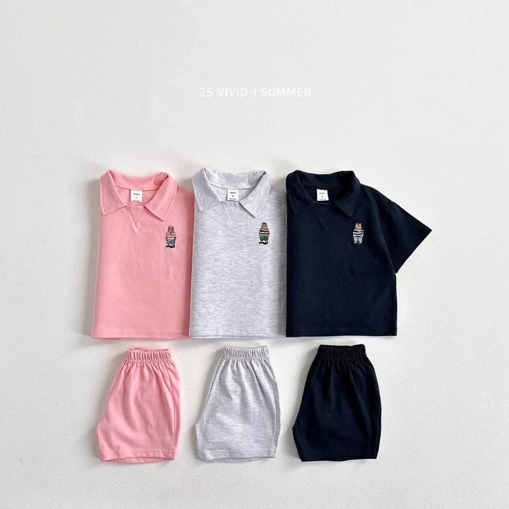正韓Vividi 23P韓系熊熊POLO套裝