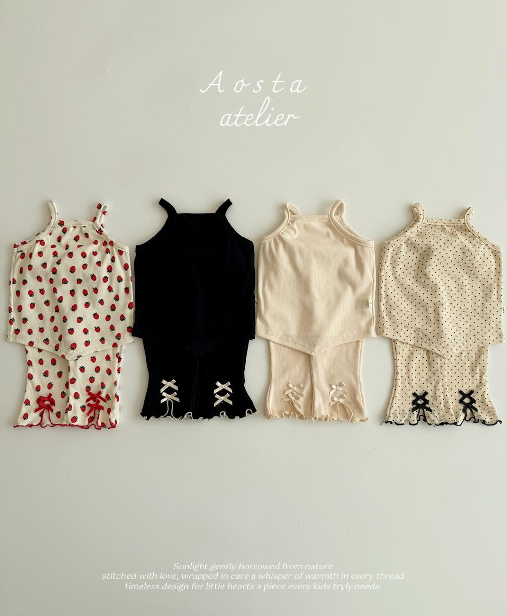 Aosta 25C唇帶下擺荷葉長褲