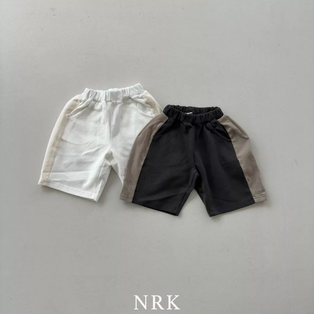 Nrk 25P 側邊雙色七分褲