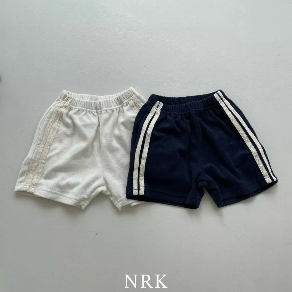 Nrk 25P 側邊雙線條鬆緊短褲