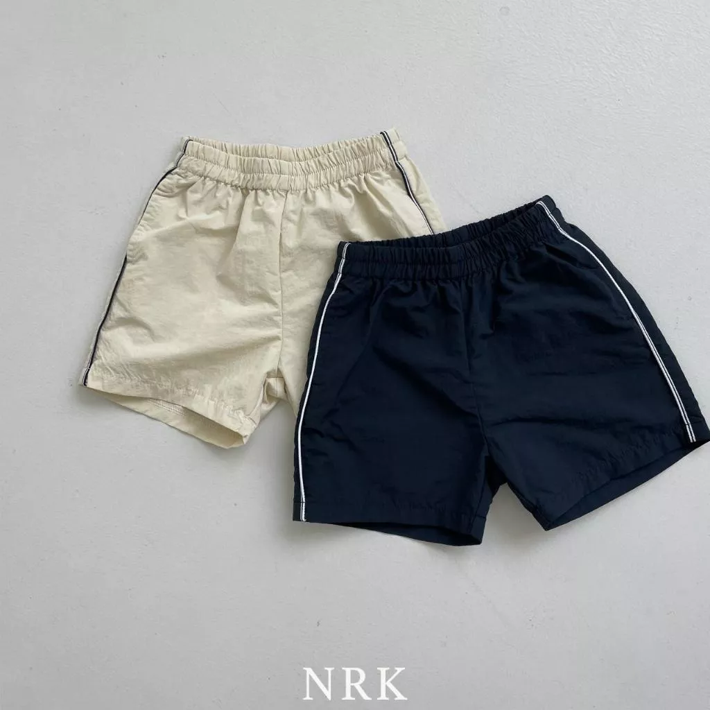 Nrk 25P 側邊線條鬆緊短褲