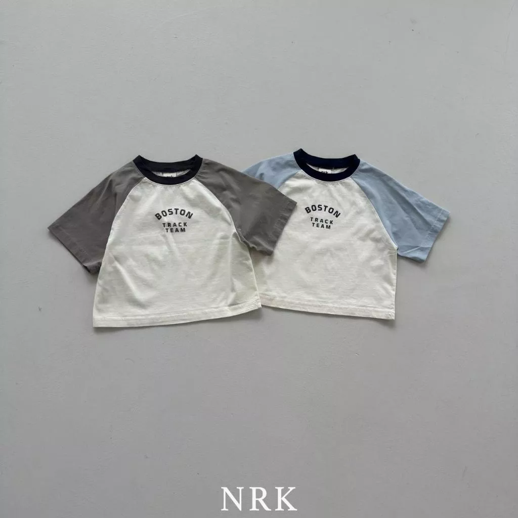 Nrk 25P 雙色圓領BOSTON上衣