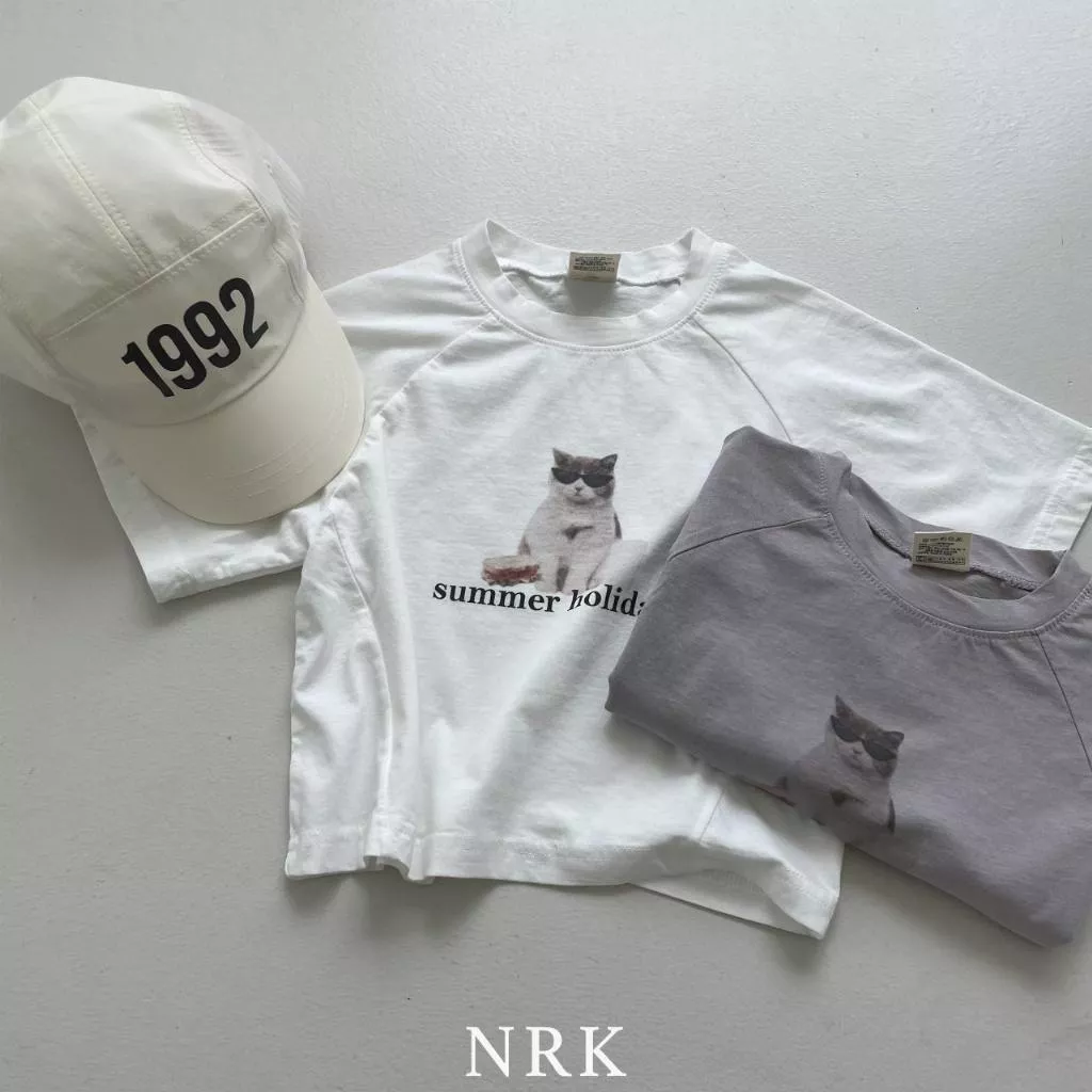 Nrk 25P 墨鏡貓咪休閒上衣