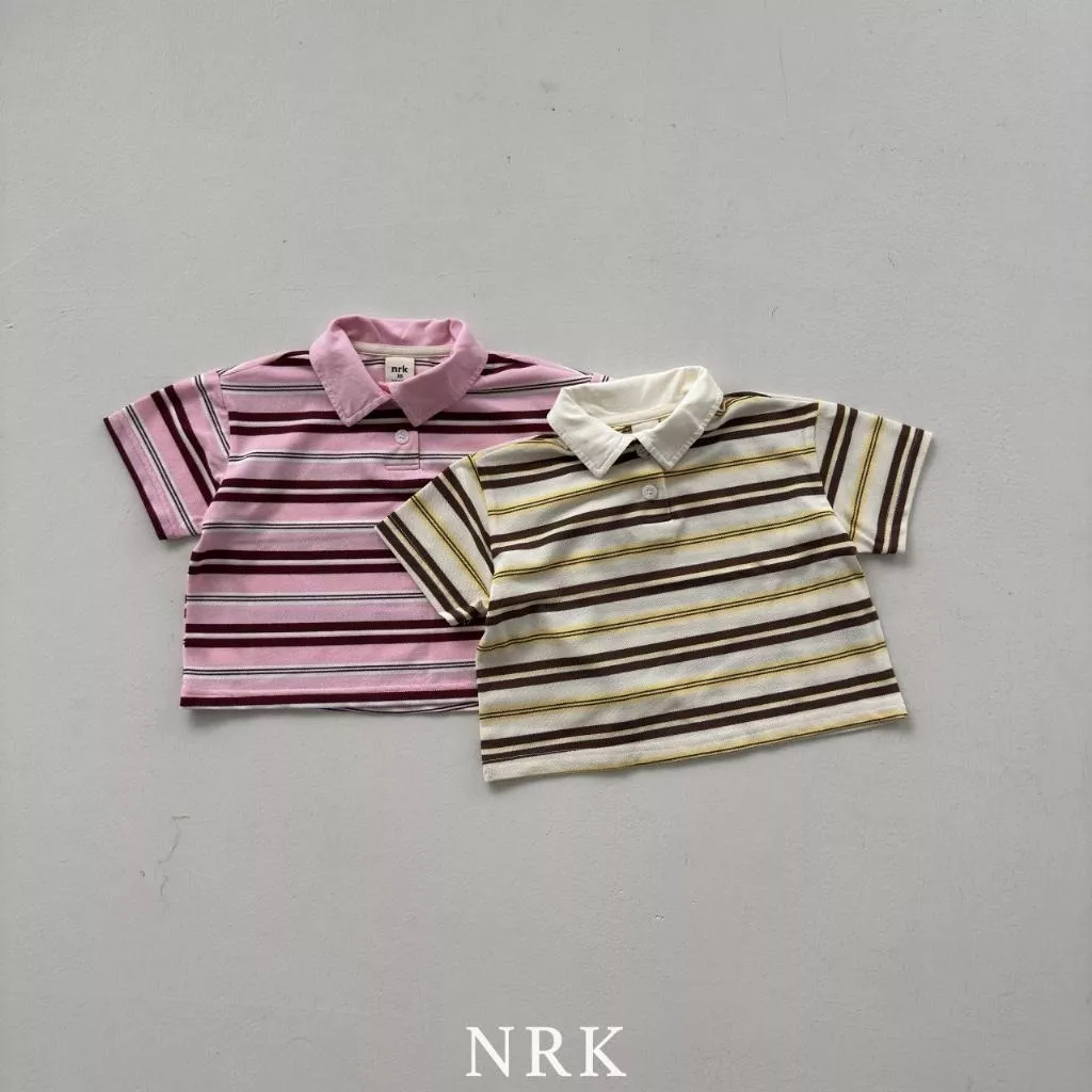 Nrk 25P 粗細條紋POLO上衣