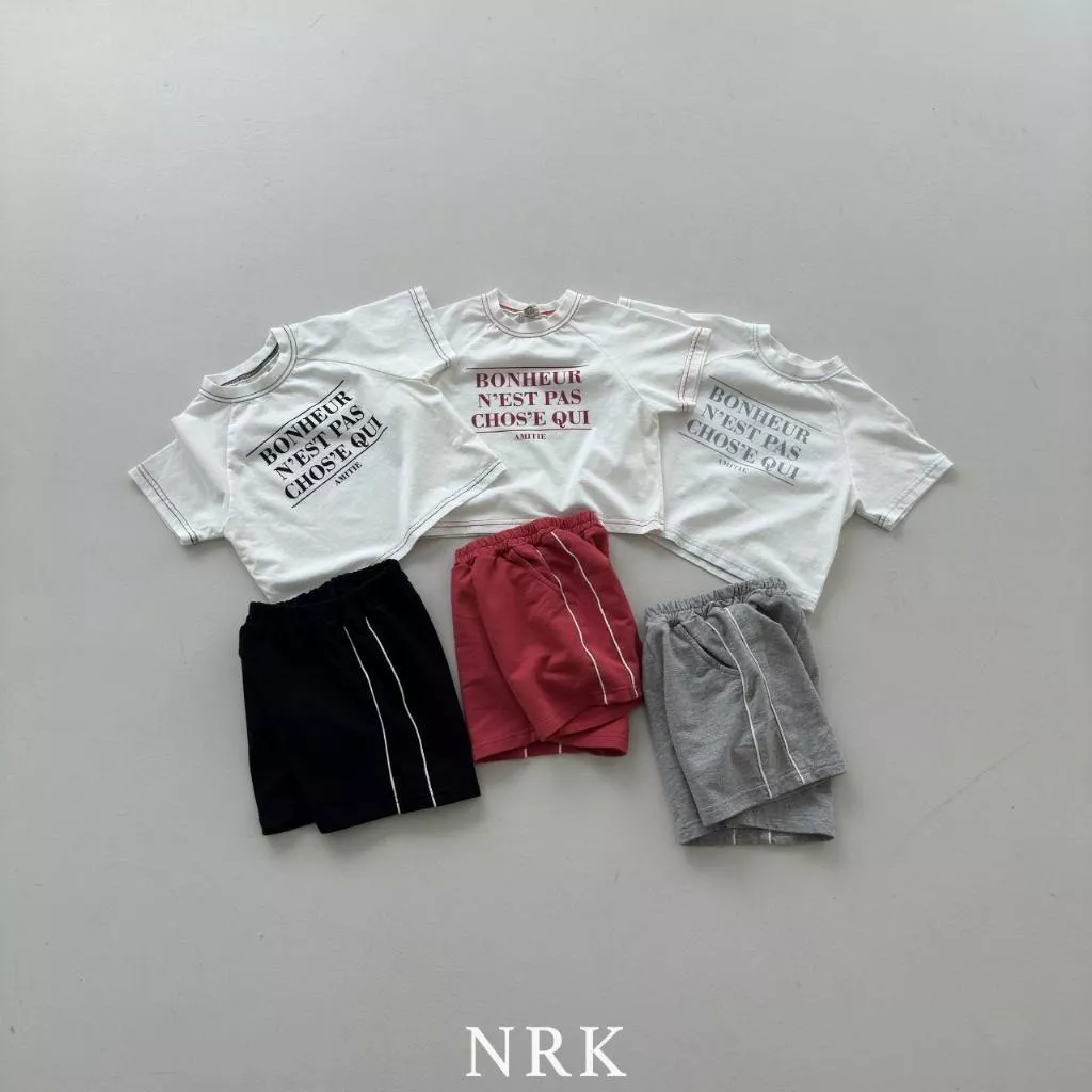 Nrk 25P車縫邊線英文套裝