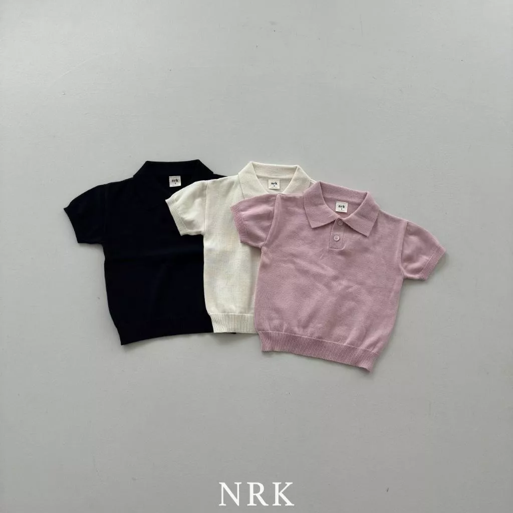 Nrk 25P針織短袖POLO上衣