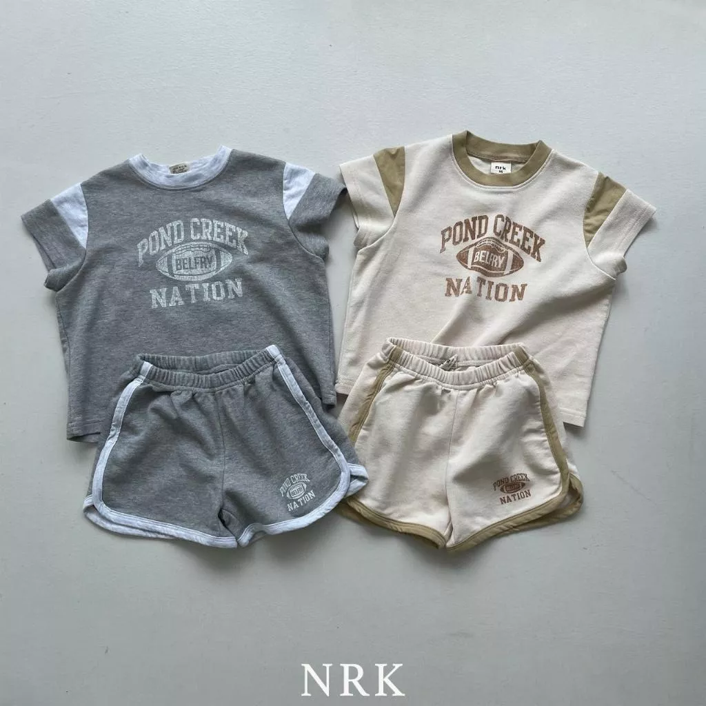 Nrk 25P雙色拼接英文套裝