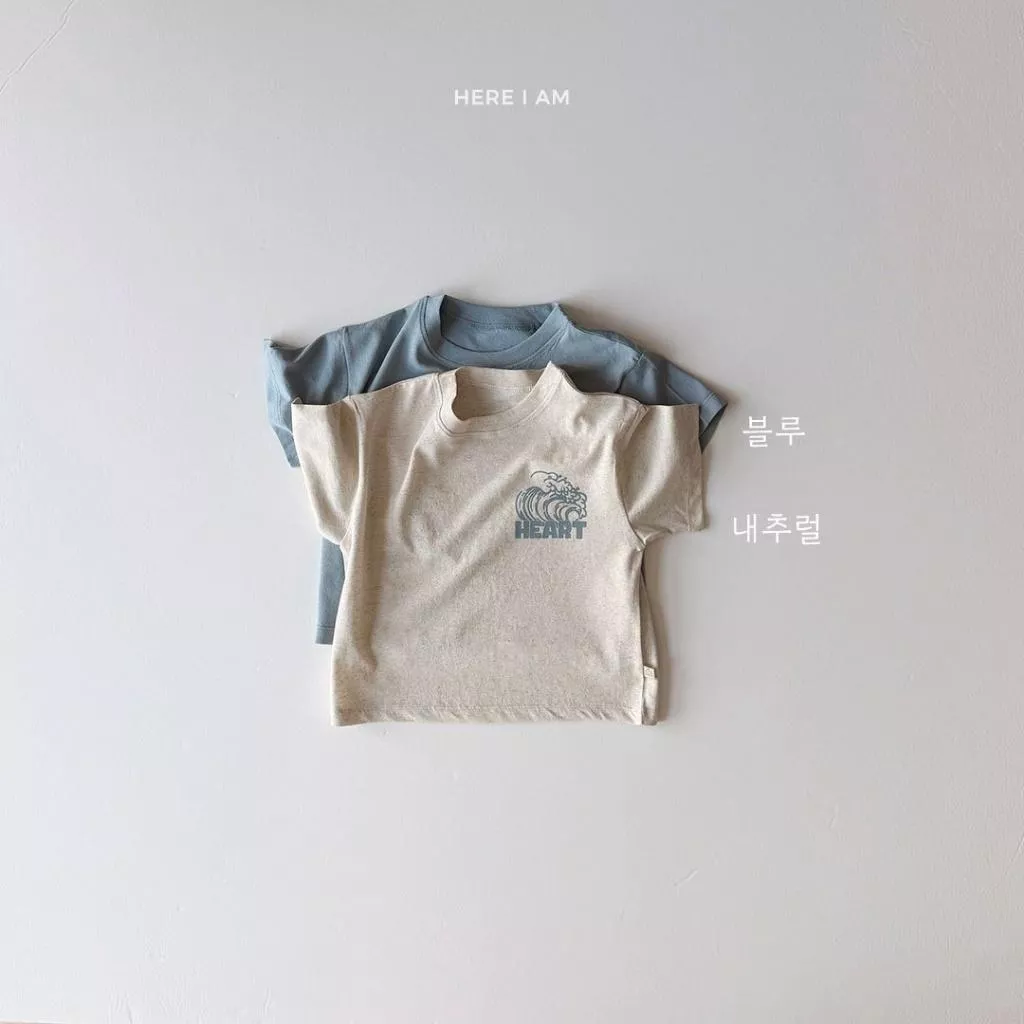 Here I am 25P 純棉Heart圖案休閒上衣