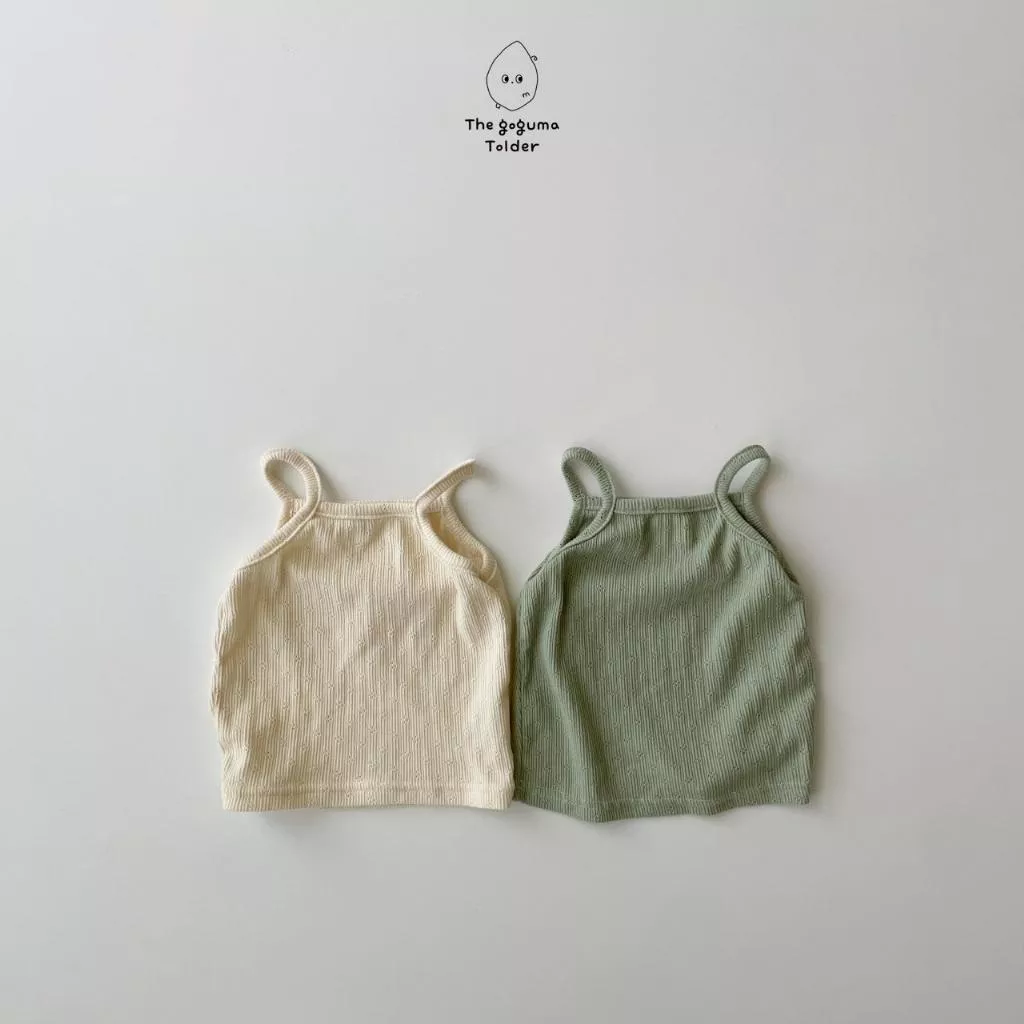 The goguma 25P 小細節棉質細肩帶背心