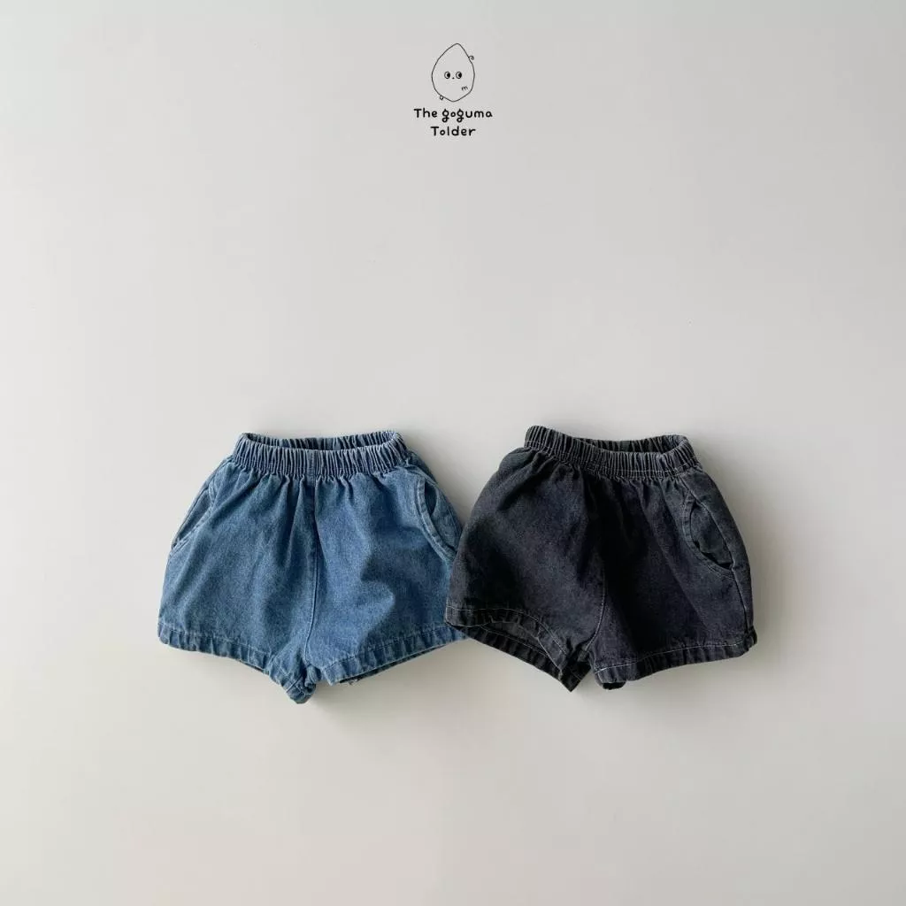 The goguma 25P 口袋鬆緊牛仔褲