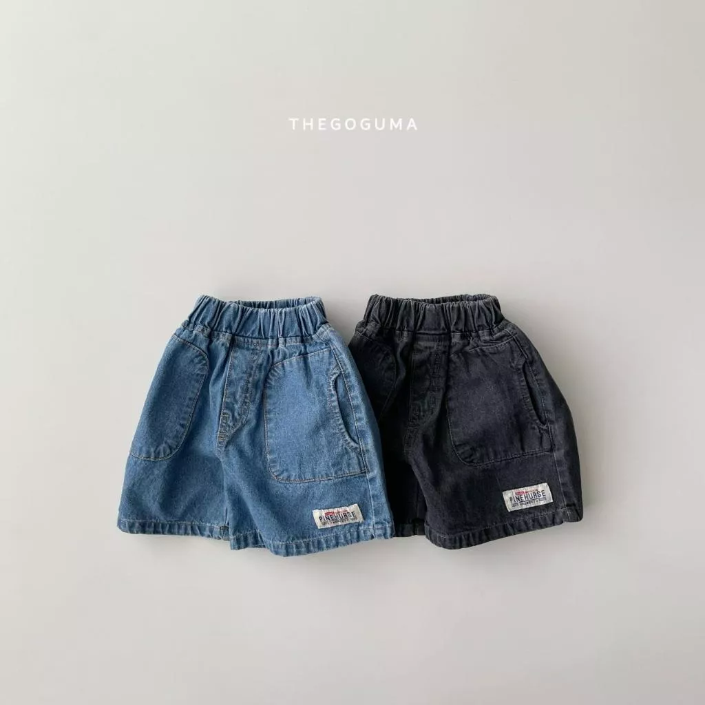 The goguma 25P D口袋牛仔短褲