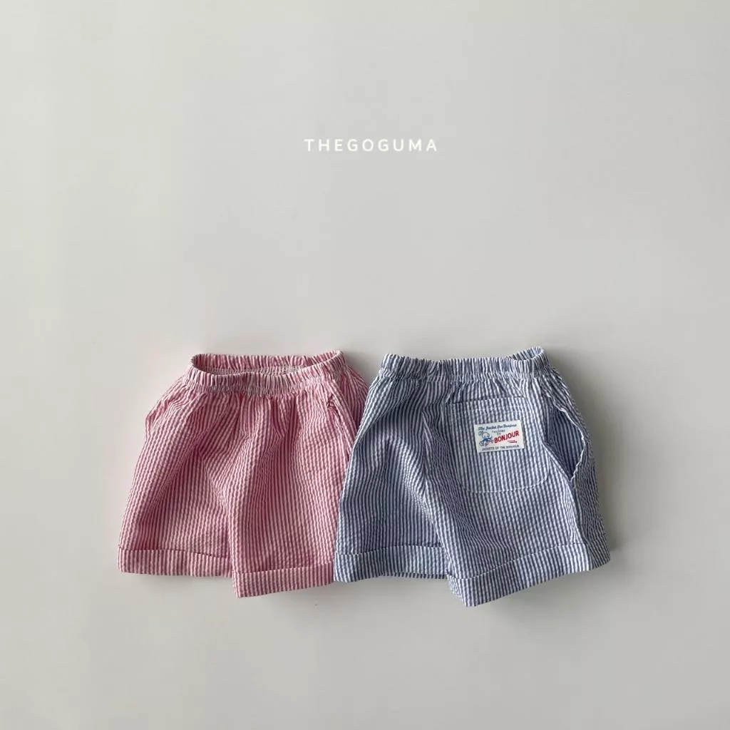 The goguma 25P 細條紋休閒褲