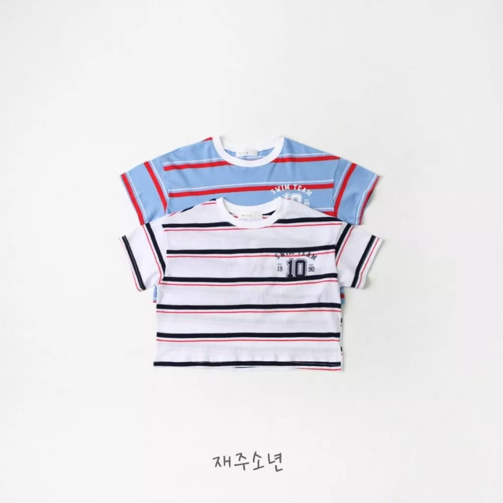 Wittyboy 25P 美式雙條紋T恤