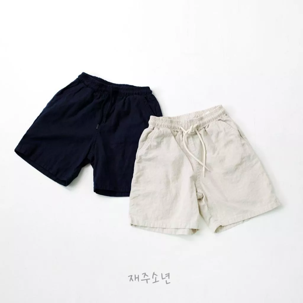 Wittyboy 25P 亞麻棉五分褲