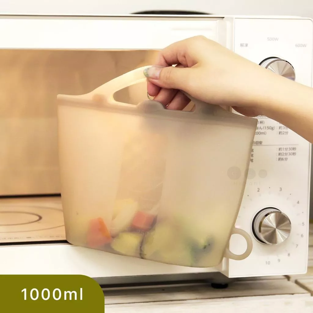 現貨🇯🇵日系環保微波食物袋｜Hokani 微波 冷凍 食物袋 便當 矽膠食物袋 矽膠保鮮袋 環保食物袋 環保餐具 矽膠袋