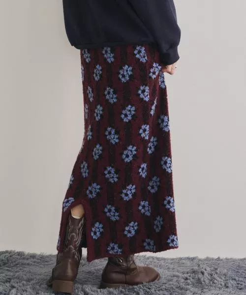 預購🇯🇵復古提花彈性針織裙