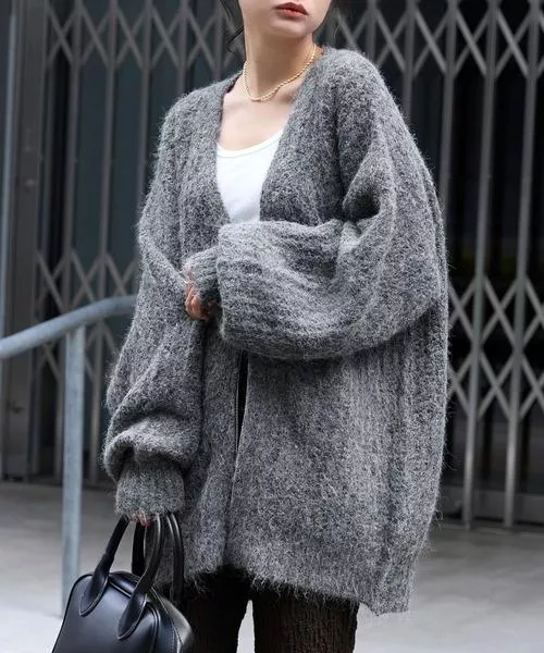 預購🇯🇵雙拉鍊蓬袖V領開襟外套