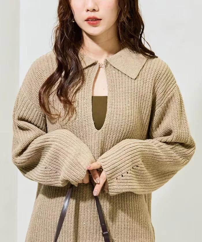 預購🇯🇵蝴蝶結針織造型襯衫