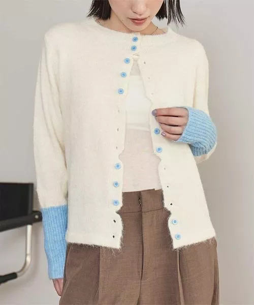 預購🇯🇵日系推薦！紐扣設計跳色上衣外套