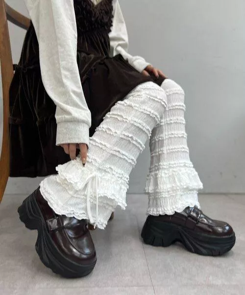 預購🇯🇵日本 w closet 荷葉邊緞帶寬褲