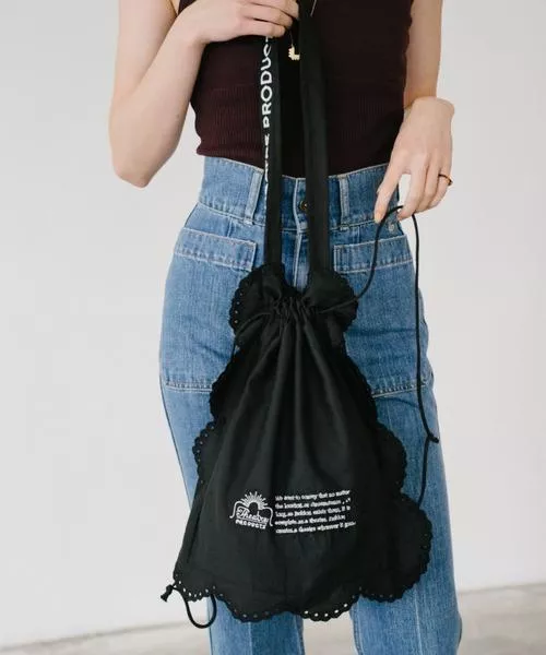 預購🇯🇵THEATRE PRODUCTS 棉質蕾絲抽繩袋