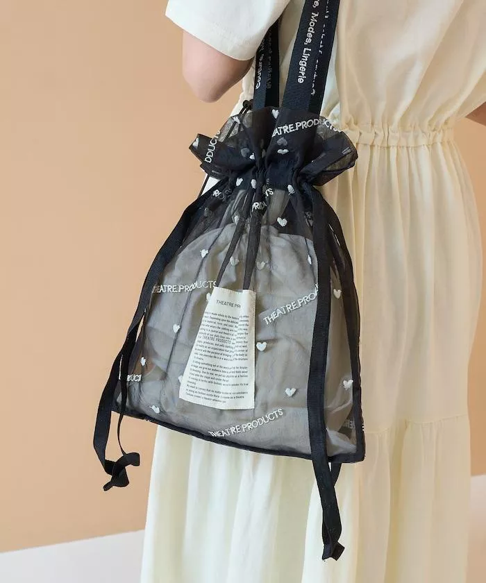 現貨🇯🇵THEATRE PRODUCTS 歐根紗刺繡愛心提袋