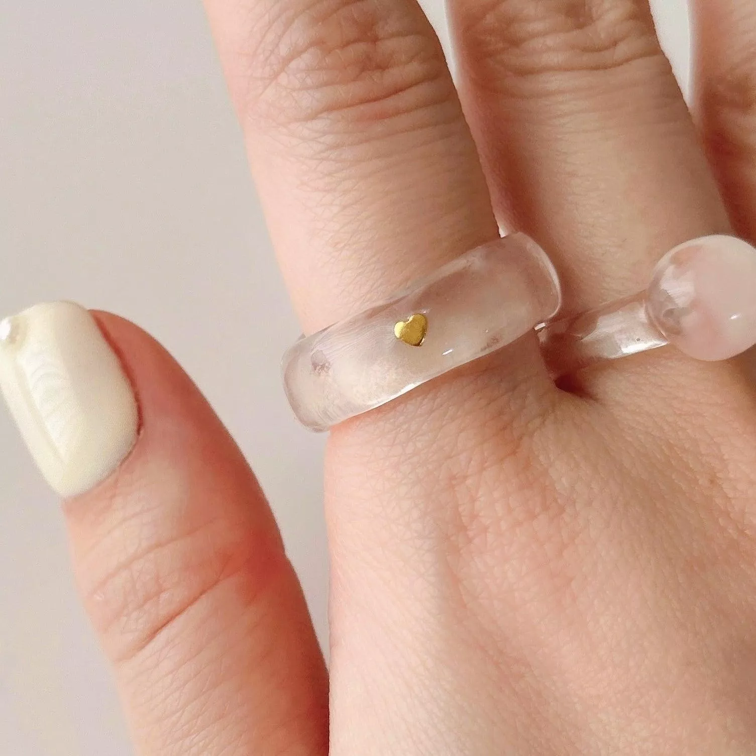 預購🇯🇵日本 Embedded Heart 鑲嵌之心♡手工開口戒