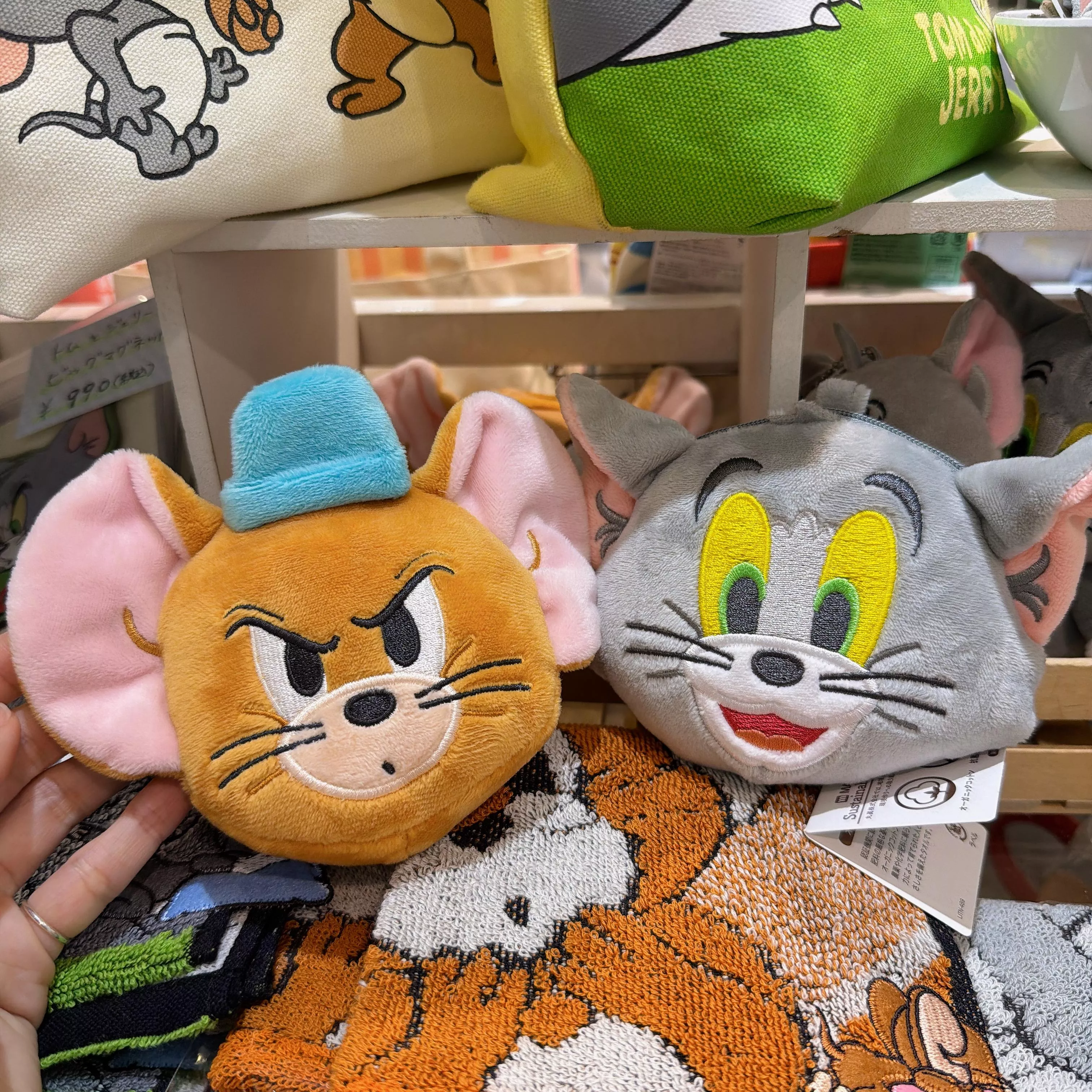 連線⚡️日本Tom & Jerry｜大頭胖胖零錢包掛飾（附登山扣）