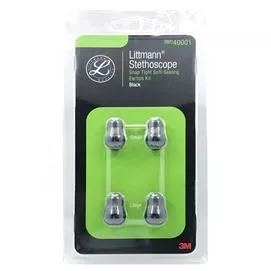 3M™ Littmann® 心臟科精密型聽診器配件組 40001, 耳竇2 付, 黑色