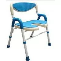 【現貨】富士康FZK185藍色可收合開口洗澡椅