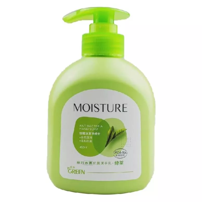 綠的洗手乳 Green MOISTURE 綠的 水潤抗菌潔手乳  綠茶 (洗手乳400ml)