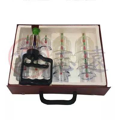 【現貨】育德拔罐器/拔罐吸槍+平口拔罐杯+弧形拔罐杯