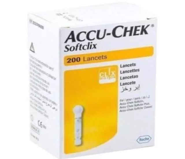 羅氏舒柔採血針-200支/盒-適用羅氏優勝血糖機,逸智血糖機,活力血糖機-台灣羅氏原廠公司貨,隨貨附發票 快速出貨