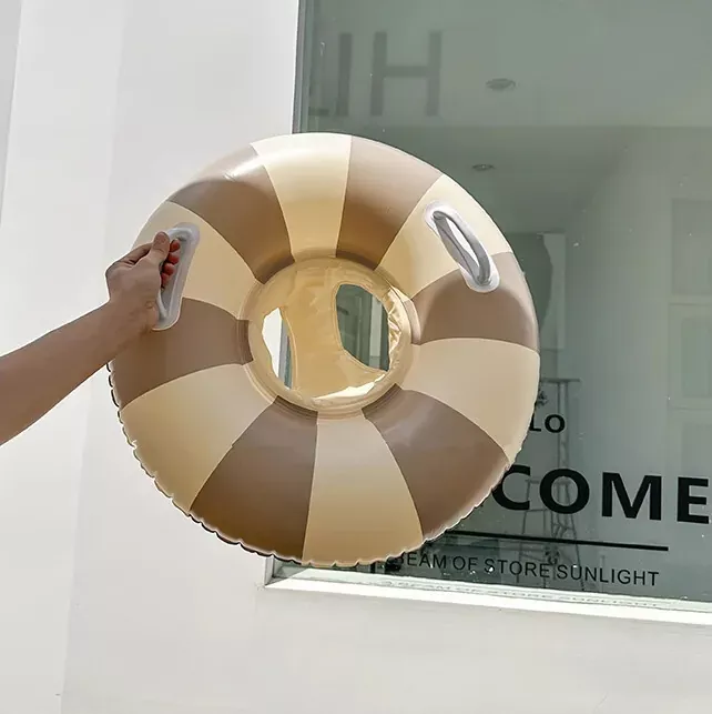 《AB144》ins韓系寶寶卡通小熊&撞色系座式泳圈