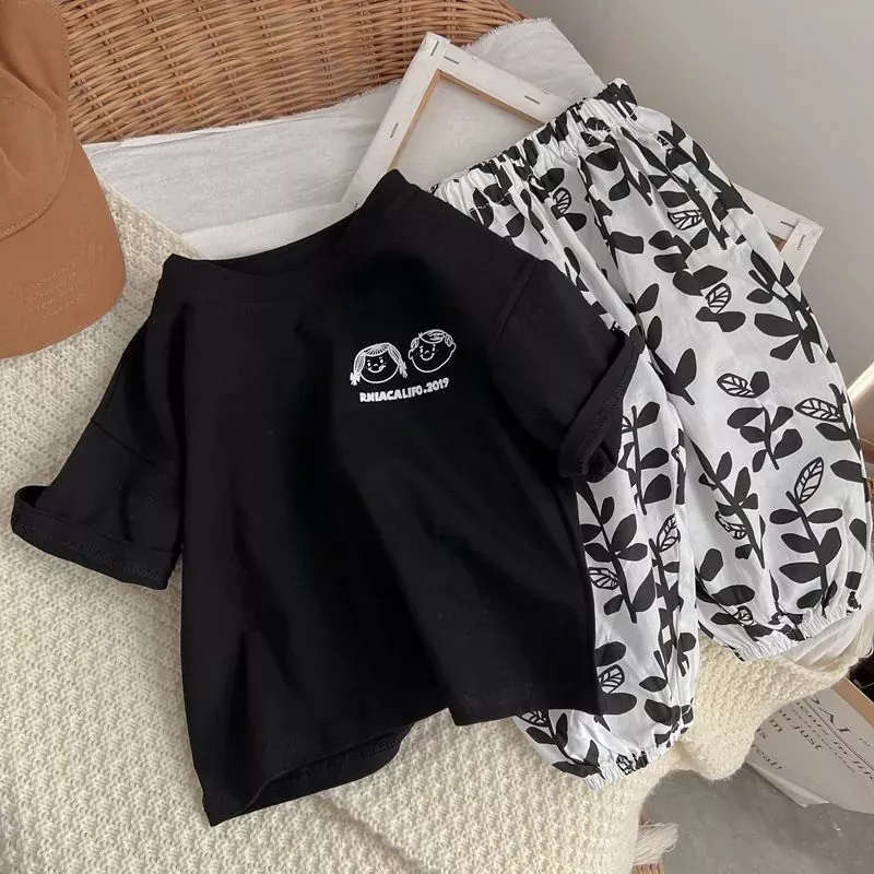 《AB148》可愛兄妹兒童休閒百搭圓領上衣