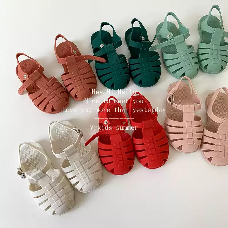 《AB416》七色柔軟包頭編織涼鞋