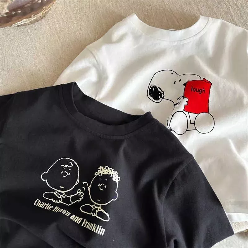 《AB479》史努比圖案袖上衣 (80-150)