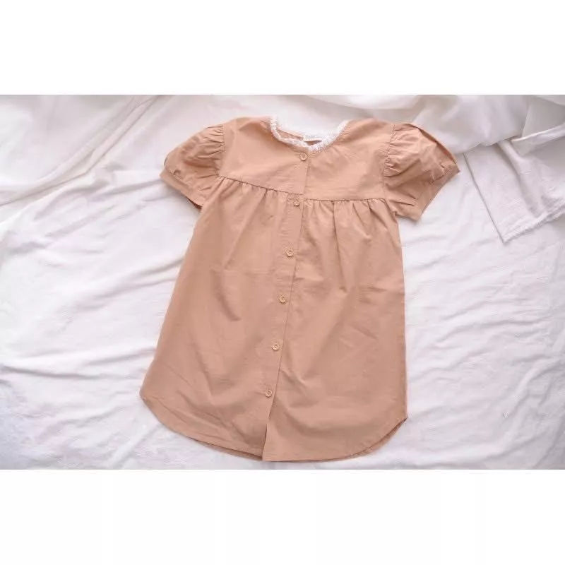 (現貨秒出)蕾絲邊襯衫洋裝